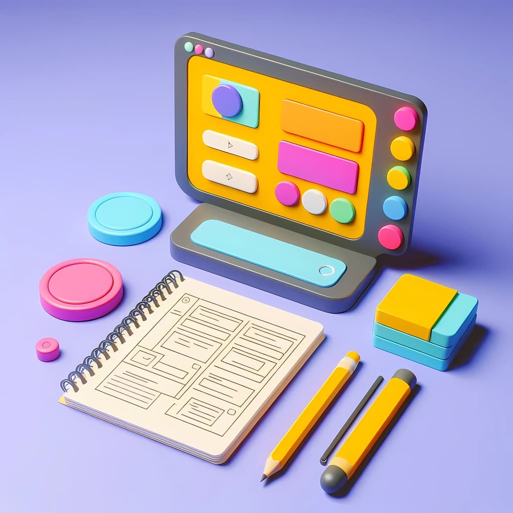 wireframing illustration