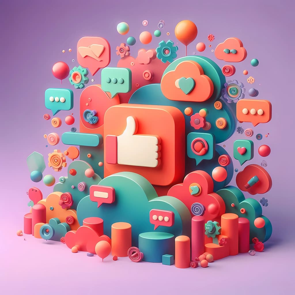 social media strategy illustration