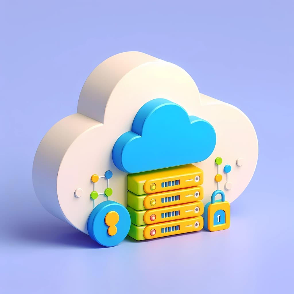 cloud hosting illustration