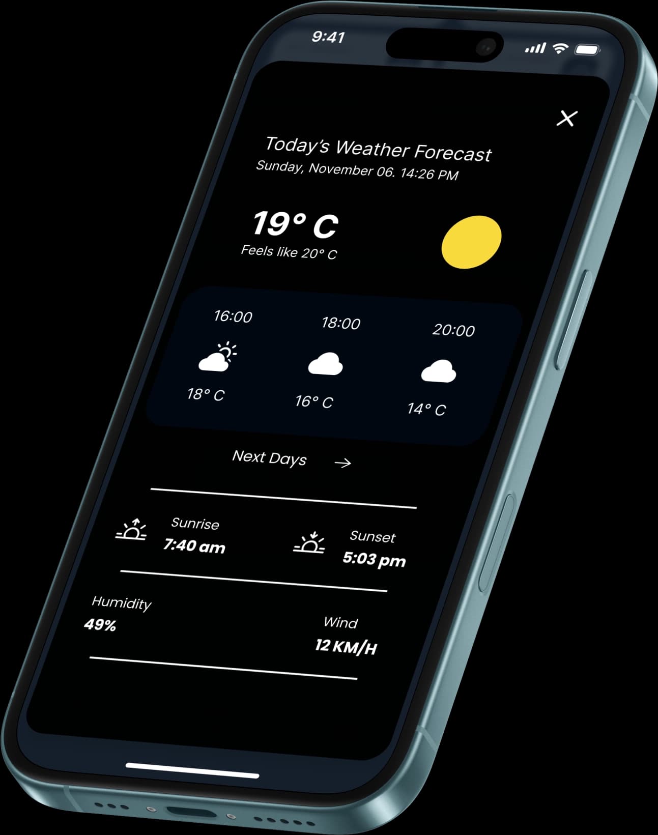 Weather page