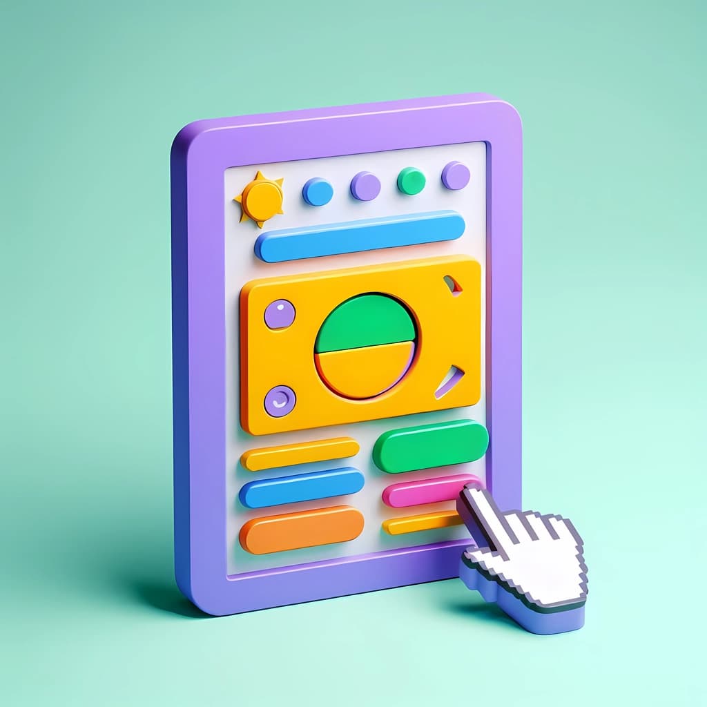 user testing mockup illustration