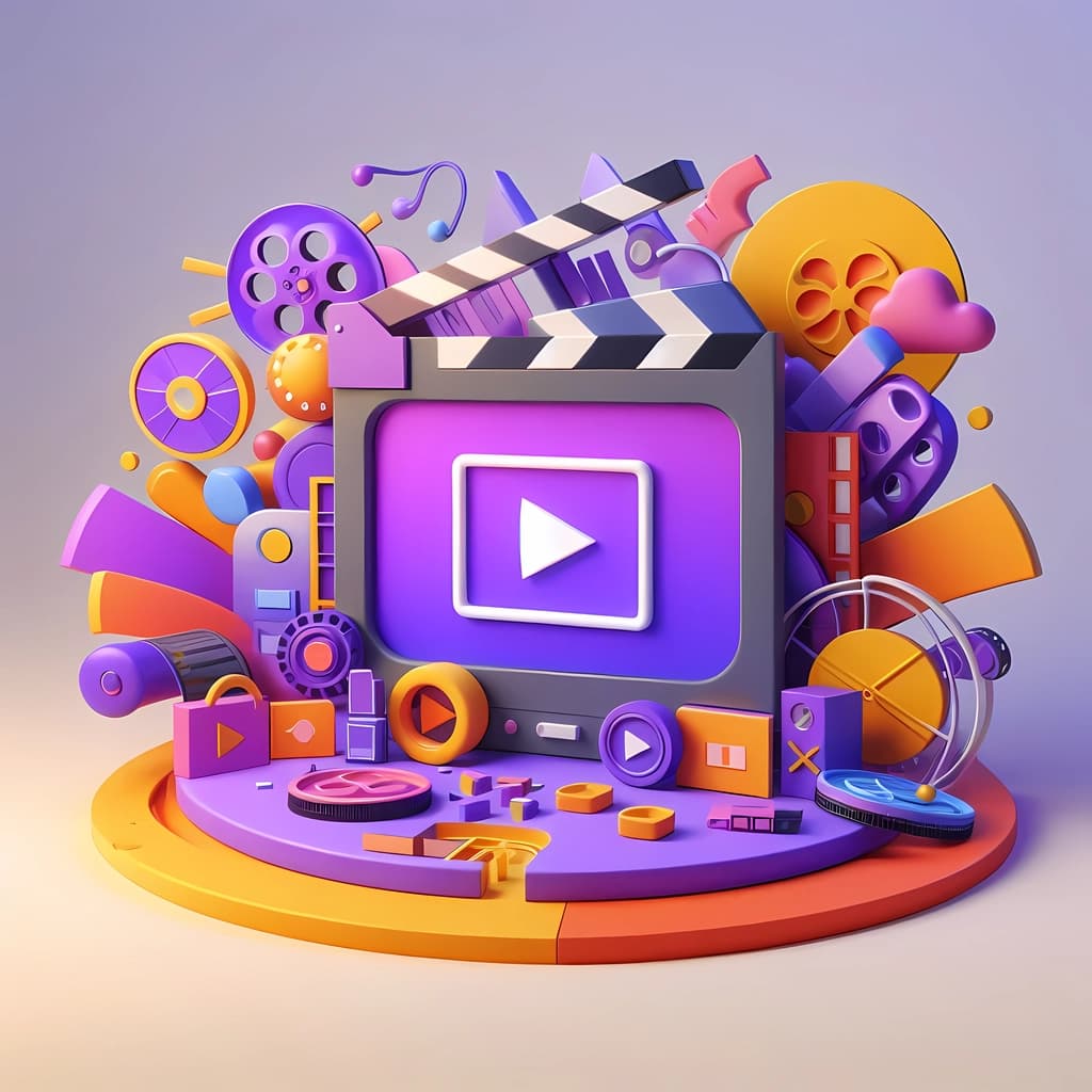 video post-production illustration